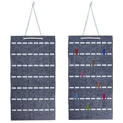 Felt Hanging Hair Claw Clip Organizer Holder for Women Girls AJEW-WH0596-113B-01-1