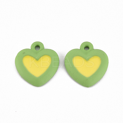 Spray Painted Alloy Enamel Charms PALLOY-T075-129E-RS-1