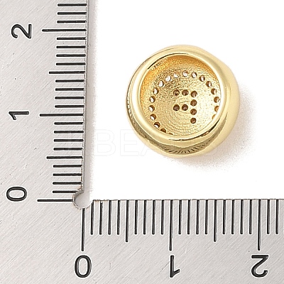 Rack Plating Brass & Cubic Zirconia Pendants KK-Z047-07G-F-RS-1