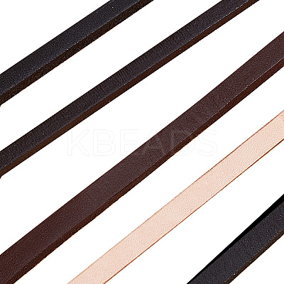Flat Cowhide Leather Cord WL-GF0001-10B-02-1