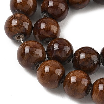 Natural Mashan Jade Round Beads Strands G-D263-10mm-XS14-01-1