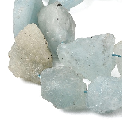 Natural Aquamarine Beads Strands G-S386-C18-1