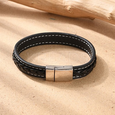 Imitation Leather Cord Bracelets BJEW-N0011-029B-1