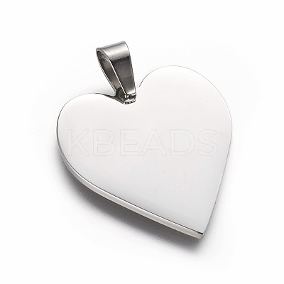 Tarnish Resistant 304 Stainless Steel Pendants STAS-F214-02P-1