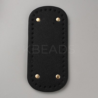 Oval Imitation Leather Bag Bottoms FIND-WH0126-545B-1