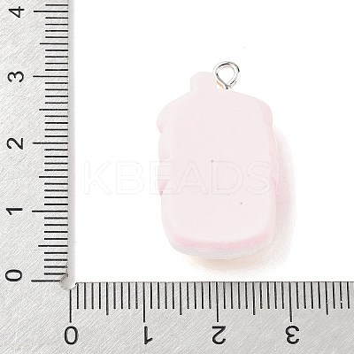Cute Pig Theme Opaque Resin Pendants LS-RESI-V005-007D-1