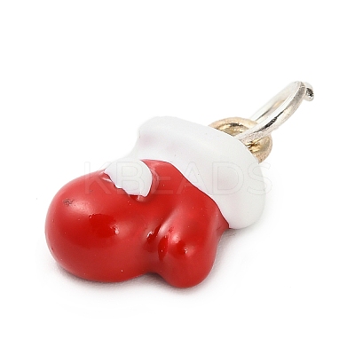 Christmas Themes Alloy Enamel Pendants FIND-I063-01B-1