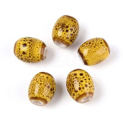 Handmade Porcelain Ceramic Beads PORC-T134-02G-1
