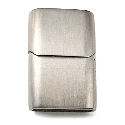 Tarnish Resistant Matte 304 Stainless Steel Magnetic Clasps STAS-K007-34-1
