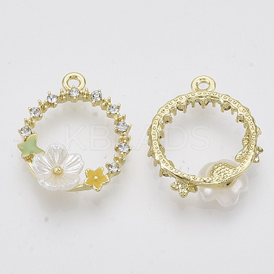 Alloy Enamel Pendants X-ENAM-N051-18-1
