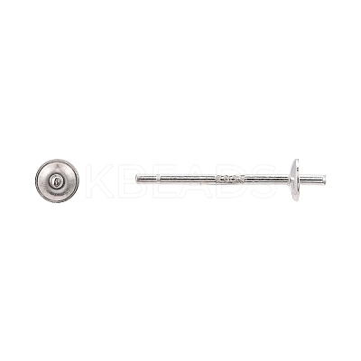 925 Sterling Silver Stud Earring Findings STER-K167-027A-S-1