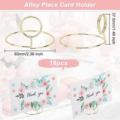 Alloy Place Card Holder DJEW-WH0018-22-1