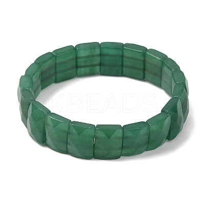 Natural Malaysia Jade Beaded Stretch Bracelets for Unisex G-K303-02E-1
