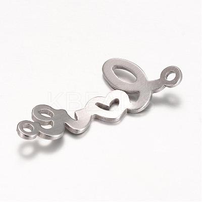 Tarnish Resistant 201 Stainless Steel Links connectors STAS-S059-07B-1