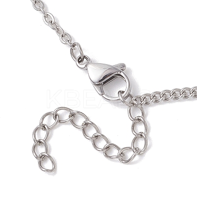 2MM 304 Stainless Steel Cable Chain Curb Chain Necklaces for Women NJEW-JN05560-1
