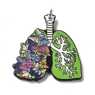 Perfect Printed Acrylic Pendants OACR-G018-01C-1