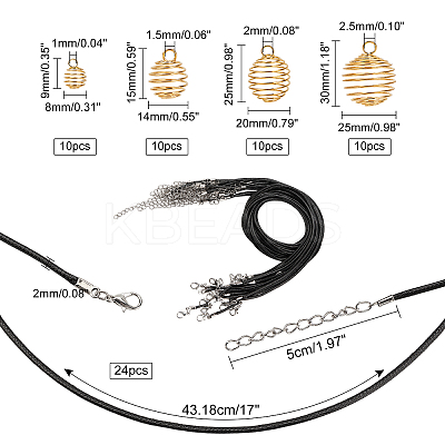 DIY Wire Pendants Necklaces Kits DIY-PH0003-04-1