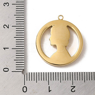304 Stainless Steel Pendants STAS-L022-315G-1
