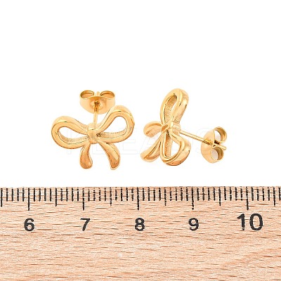 304 Stainless Steel Stud Earrings for Women EJEW-K306-17G-1