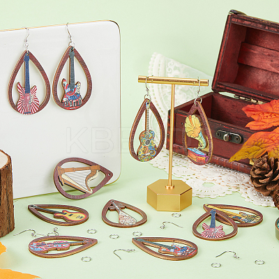 DIY Musical Instrument Theme Earring Making Kit DIY-SC0023-19-1