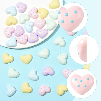 40Pcs Plastic Cabochons FIND-FS0004-35A-1