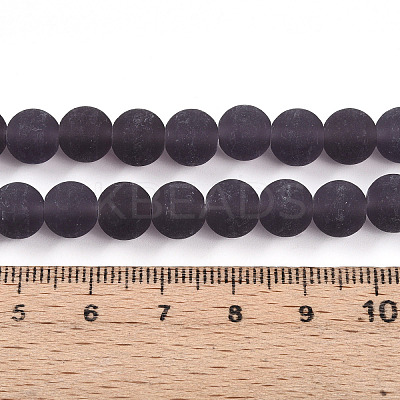Transparent Glass Beads Strands GLAA-T032-T8mm-MD03-1