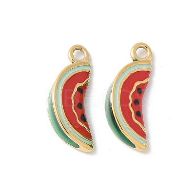 304 Stainless Steel Enamel Pendants STAS-Z122-25G-01-1