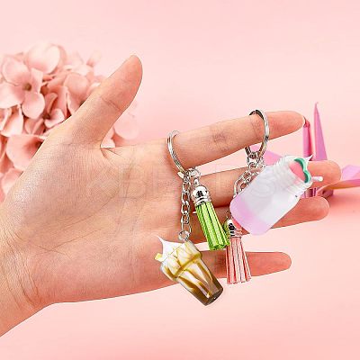 DIY Cute Tassel Keychain Making Kits DIY-OC0003-97-1