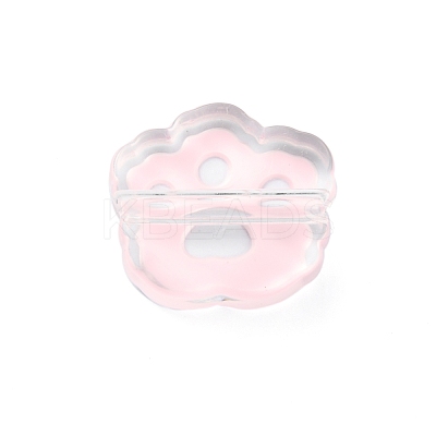 Transparent Acrylic European Beads OACR-CJC0006-03F-1