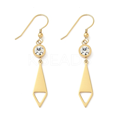 304 Stainless Steel Tie Dangle Earrings EJEW-Z129-19G-1