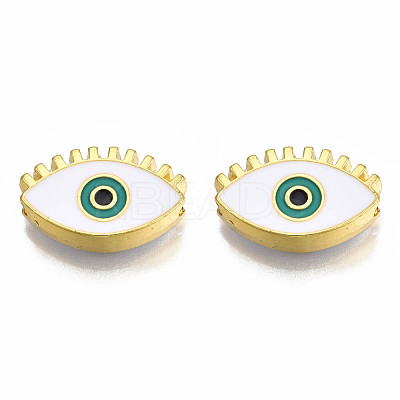 Rack Plating Alloy Enamel Pendants PALLOY-N172-065A-1