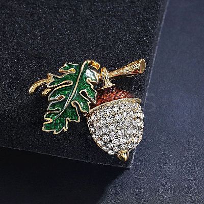 Alloy Rhinestone Brooch LS-JEWB-K027-02G-1