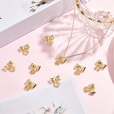 10Pcs Brass Pendants KK-BBC0020-45-1