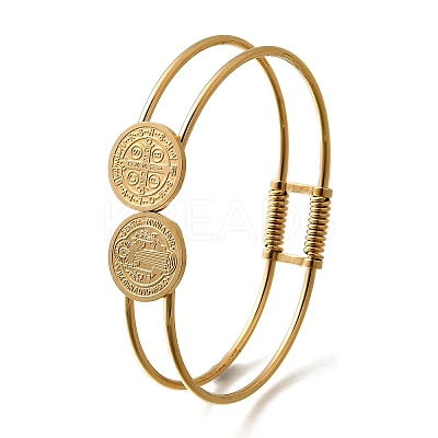 Mother's Day 201 Stainless Steel Bangles LS-BJEW-R014-03G-1