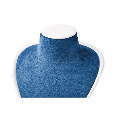Bust Shaped PU Leather Jewelry Display Stands for Necklaces AJEW-A068-03C-1