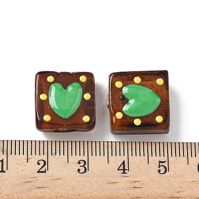 Handmade Lampwork Enamel Beads LAMP-G147-02D-1