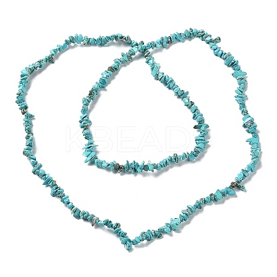 Synthetic Turquoise Beads Strands G-D283-3x5-10-01-1