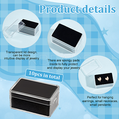 Acrylic Jewelry Storage Box CON-WH0089-10A-1