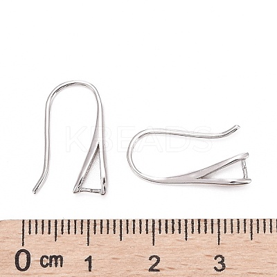 Anti-Tarnish Rhodium Plated 925 Sterling Silver Earring Hooks STER-K168-116P-1