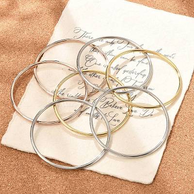 7Pcs 201 Stainless Steel Plain Bangle Sets for Women X-BJEW-L664-022C-M02-1