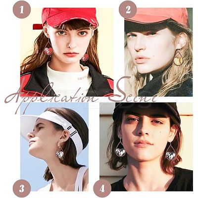 DIY Sport Ball Theme Earring Making Kit DIY-OC0011-33-1