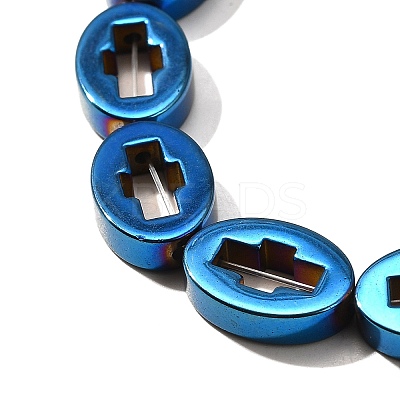 Electroplated Synthetic Non-magnetic Hematite Beads Strands G-L613-Z01-03A-1