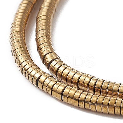 Electroplate Non-magnetic Synthetic Hematite Beads Strands G-J164A-3mm-07-1