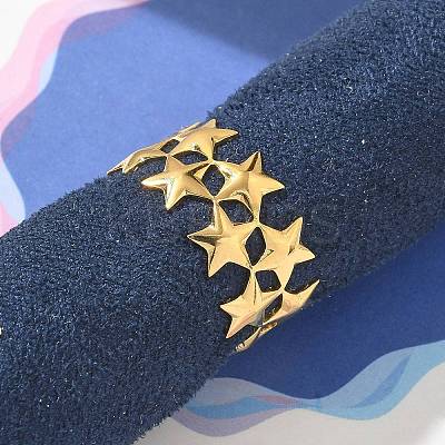 304 Stainless Steel Open Cuff Rings for Women LS-STAS-Z117-20G-1
