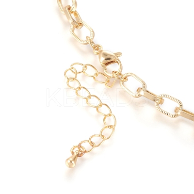 Brass Cable Chains Necklaces NJEW-I235-01G-1