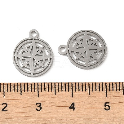 Non-Tarnish 304 Stainless Steel Charms STAS-J042-15P-1