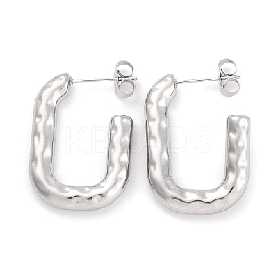 Non-Tarnish 304 Stainless Steel Stud Earrings EJEW-H013-23P-1