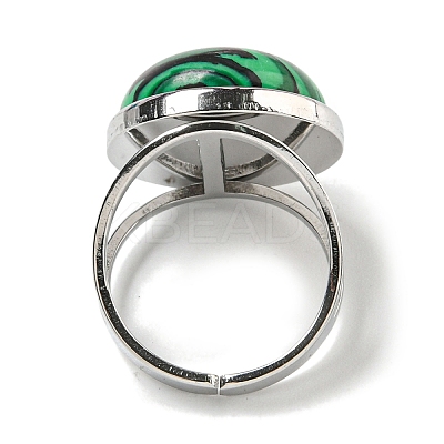 304 Stainless Steel Open Cuff Rings RJEW-C079-07P-1