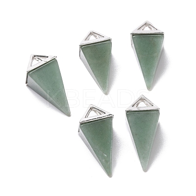 Natural Green Aventurine Pendants G-E577-01P-04-1