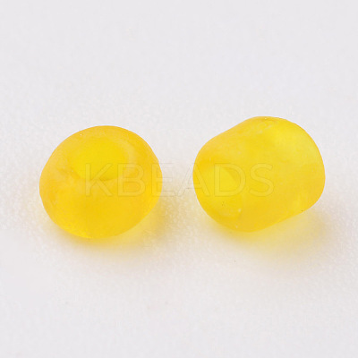 8/0 Frosted Round Glass Seed Beads X-SEED-A008-3mm-M10-1